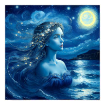 Starry Night 🌌 - affiche de déesse grecque #1