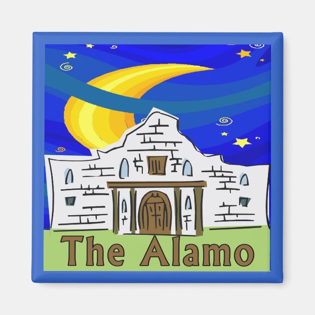 Starry Night Alamo Magnet (Vorne)