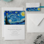 Starry Night Alte Malerei Einladung zur Hochzeit<br><div class="desc">Starry Night Alte Malerei Einladung zur Hochzeit</div>