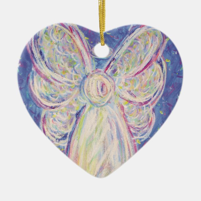 Starry Night Angel Art Gift Ornament (Vorne)