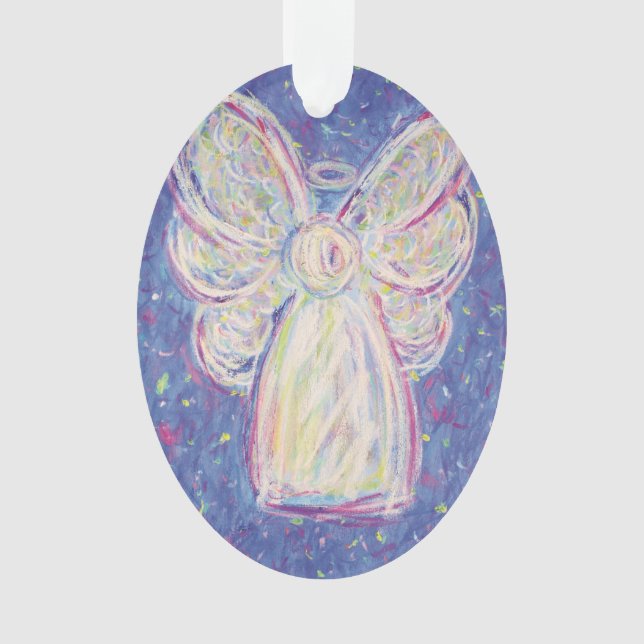 Starry Night Angel Art Holiday Ornement (devant)