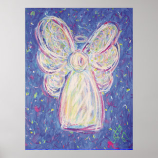 Starry Night Angel Poster Art Imprimer