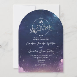Starry Night Arch Wedding Einladung