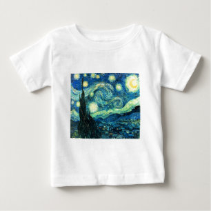 Starry Night Art Baby T-shirt