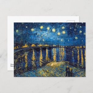 Starry Night auf der Rhone   Van Gogh   Postkarte
