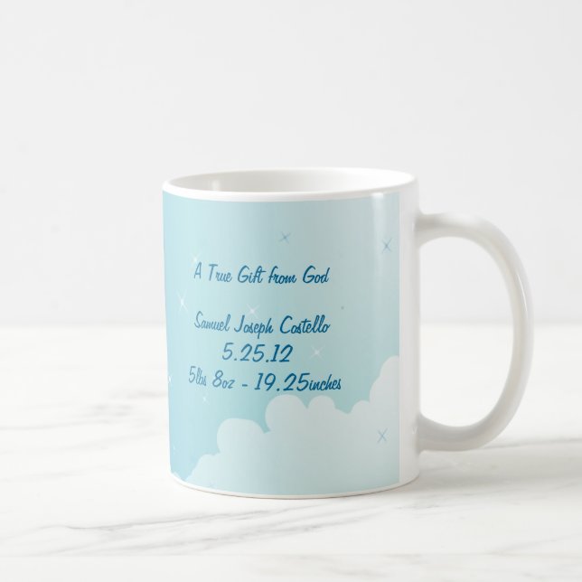 Starry Night Baby Foto Collage Tasse (Rechts)