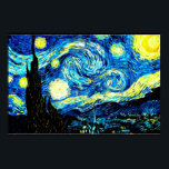 Starry Night, berühmtes Bild von Van Gogh Poster<br><div class="desc">Starry Night,  beliebtes Bild von Vincent van Gogh</div>