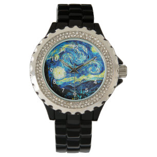 Starry Night, berühmtes Gemälde von Vincent van  Armbanduhr