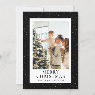 Starry Night Black Foto Frohe Weihnachten
