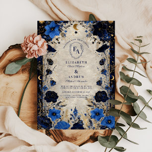 Starry Night Bloom Wedding Einladung
