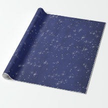 Starry Night Blue Navy Gray Silver Confetti Deicat