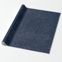 Starry Night Blue Navy White Gray Silver Confetti
