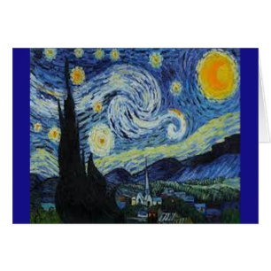 Starry Night by Van Gogh - Card und Umschlag