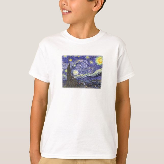 Starry Night by Van Gogh t-shirt enfant (Devant)