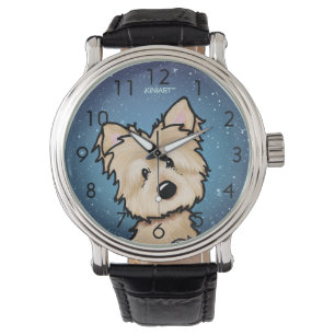 Starry Night Cairn Terrier Wrist Watch Armbanduhr