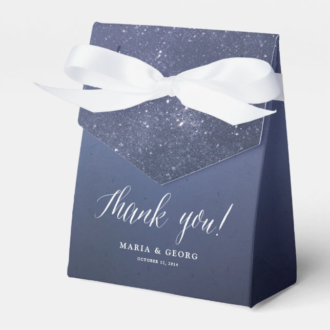 Starry Night Celestial Star Gastgeschenk Hochzeit  Geschenkschachtel (Vorderseite)