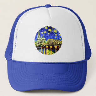 Starry Night Cologne Germany Cathedral Truckerkappe