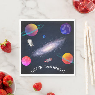 Starry Night Cosmic Quest Geburtstag Serviette