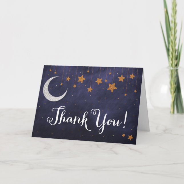 Starry Night Danke-Karte Dankeskarte (Vorderseite)