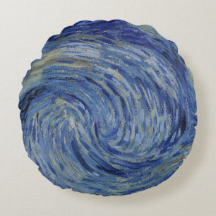 "Starry Night" Detail von Van Gogh Rundes Kissen