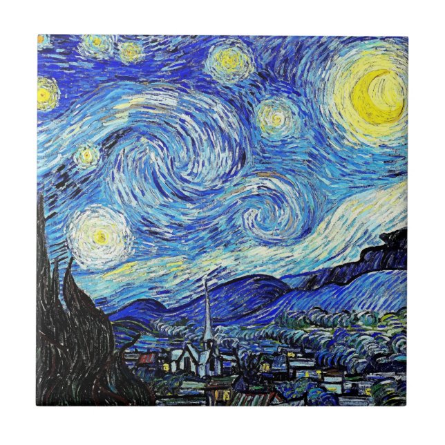 Starry Night Fliese (Vorderseite)