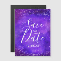 Starry Night Galaxy Wasserfarbe Save the Date