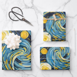 Starry Night Geschenkpapier Set