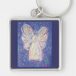 Starry Night Guardian Angel Art Custom Schlüsselan Schlüsselanhänger