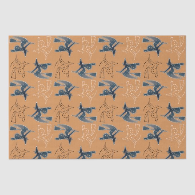 Starry Night Hexe Halloween Seidenpapier (Vorderseite)