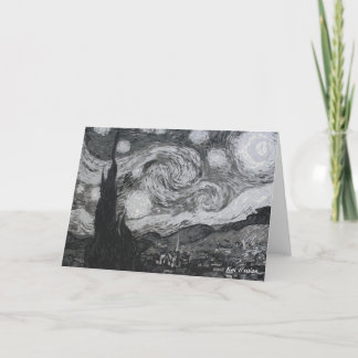 Starry Night I Vincent Van Gogh Cartes pliées