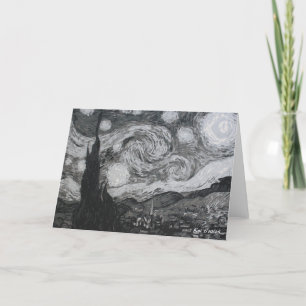 Starry Night I Vincent Van Gogh Faltkarten Dankeskarte
