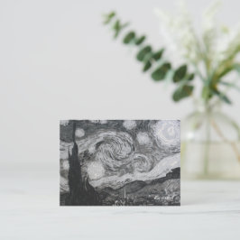 Starry Night I Vincent Van Gogh Lesezeichen Mitteilungskarte