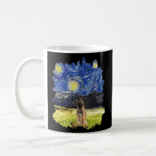 Starry Night Impressionist - Hund Belgisch Tervure Kaffeetasse