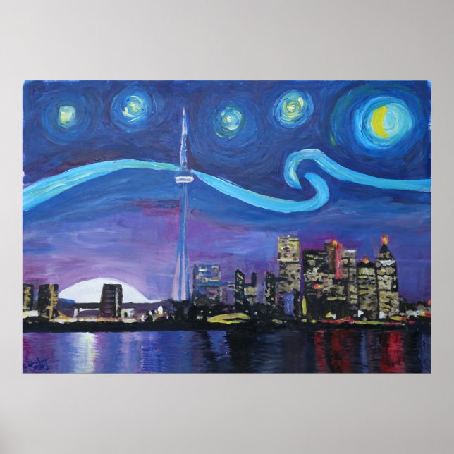Starry Night in Toronto Poster (Vorne)