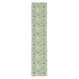 Starry Night inspiriert Blumenfarbe Texturierte Ar Kurzer Tischläufer
