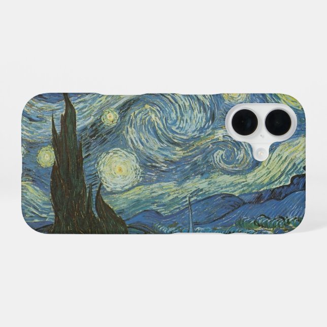Starry Night iPhone 16 Hülle (Rückseite (Horizontal))