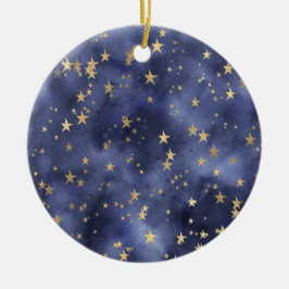 Starry Night Keramik Ornament