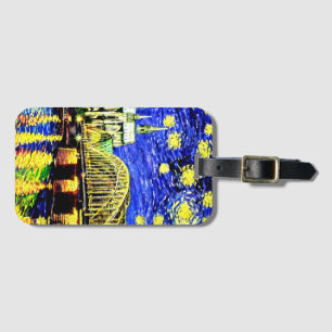 Starry Night Köln Dom Deutschland Gepäckanhänger