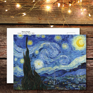 Starry Night Landcape Vincent van Gogh Carte posta