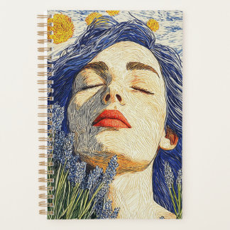 Starry Night Lavender Dream Textured Woman Planer