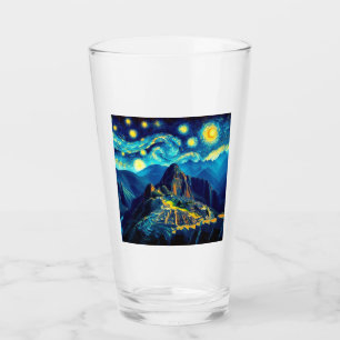 Starry Night Machu Picchu Peru Glas