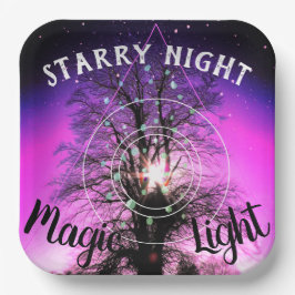 Starry Night Magic Light Pappteller