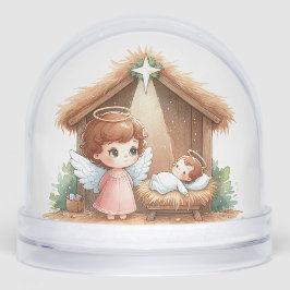 Starry Night & Manger Light – A Christmas Blessing Schneekugeln