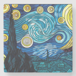 Starry Night Marble Coster Steinuntersetzer