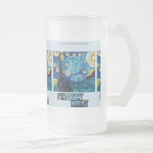 Starry Night Mattierte Tasse