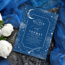 Starry Night Moon Shooting Star Celestie Wedding