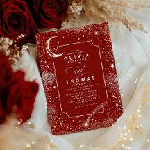 Starry Night Moon Shooting Star Celestie Wedding