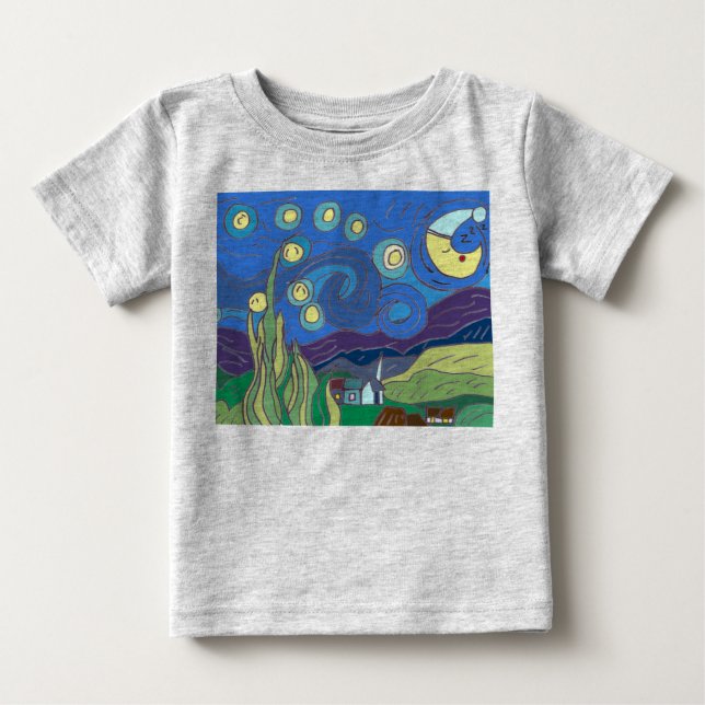 Starry Night Night Strampler (Vorderseite)