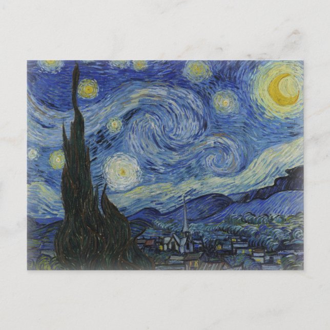 Starry night of van gogh postkarte (Vorderseite)