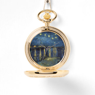 Starry Night on the Rhone Pocket Watch – Van Gogh Armbanduhr